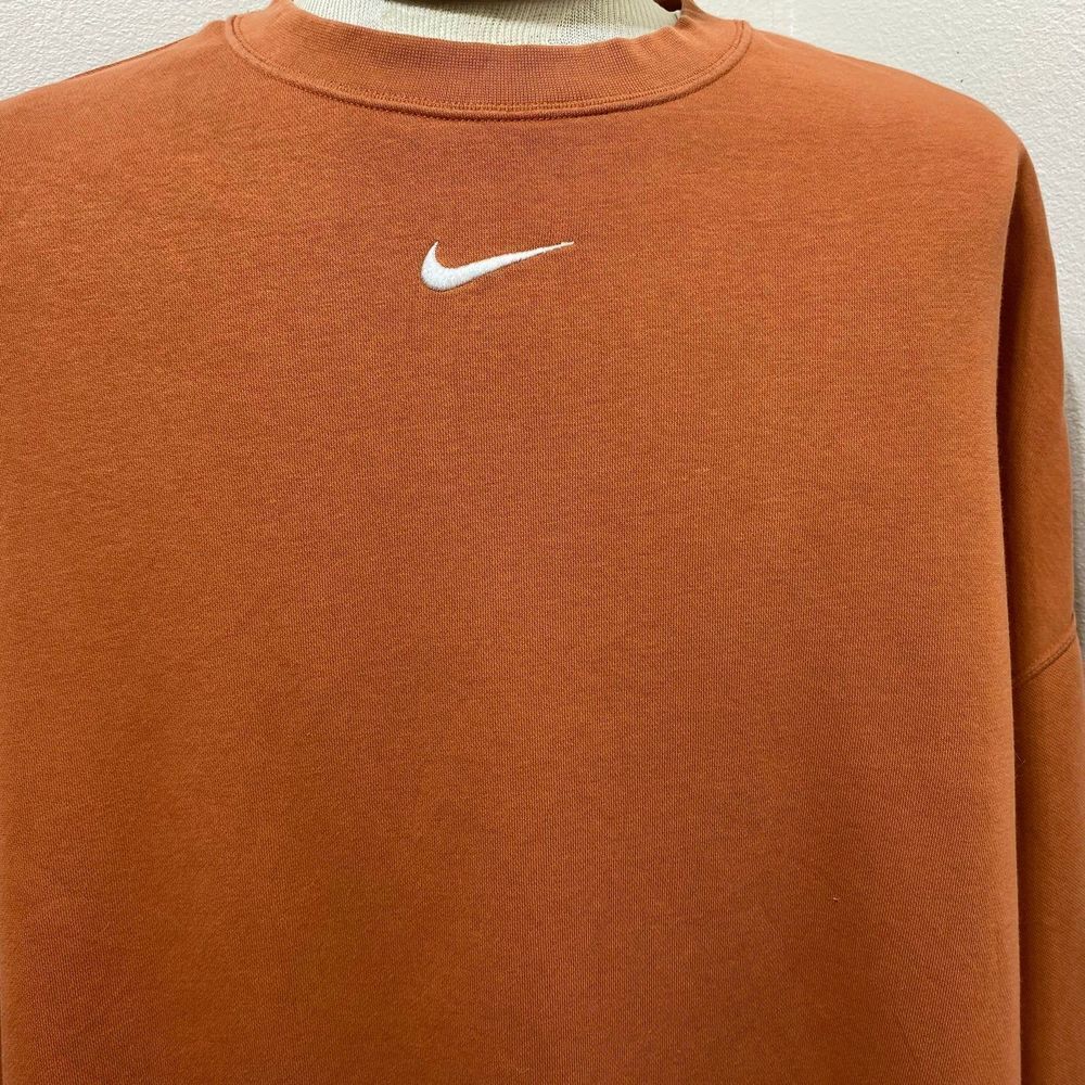 Nike Center Swoosh Logo Pullover Sweatshirt Size XXL Cotton Blend - Picture 3 of 8